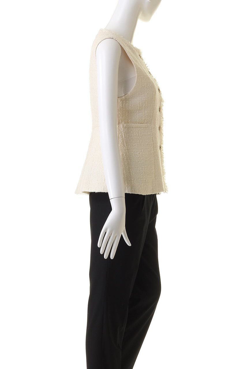 【アナイ/ANAYI】のフィルムツイードペプラムジレ 人気、トレンドファッション・服の通販 founy(ファニー) 　ファッション　Fashion　レディースファッション　Fashion for Women　アウター　Coat / Outerwear Collection　レディースジャケット・軽アウター　Jackets　ジャケット　Jacket, Outerwear　ツイード　Twill, Twill Weave　フレア　Flare, Flared　ベスト　Vest, Waistcoat　ペプラム　Peplum, Flared Hem　マニッシュ　Mannish, Boyish　リュクス　Luxury, Elegant, High-End, Chic　エレガント 上品　Elegant　other-3|ID: prp329100003756060 ipo3291000000035655223