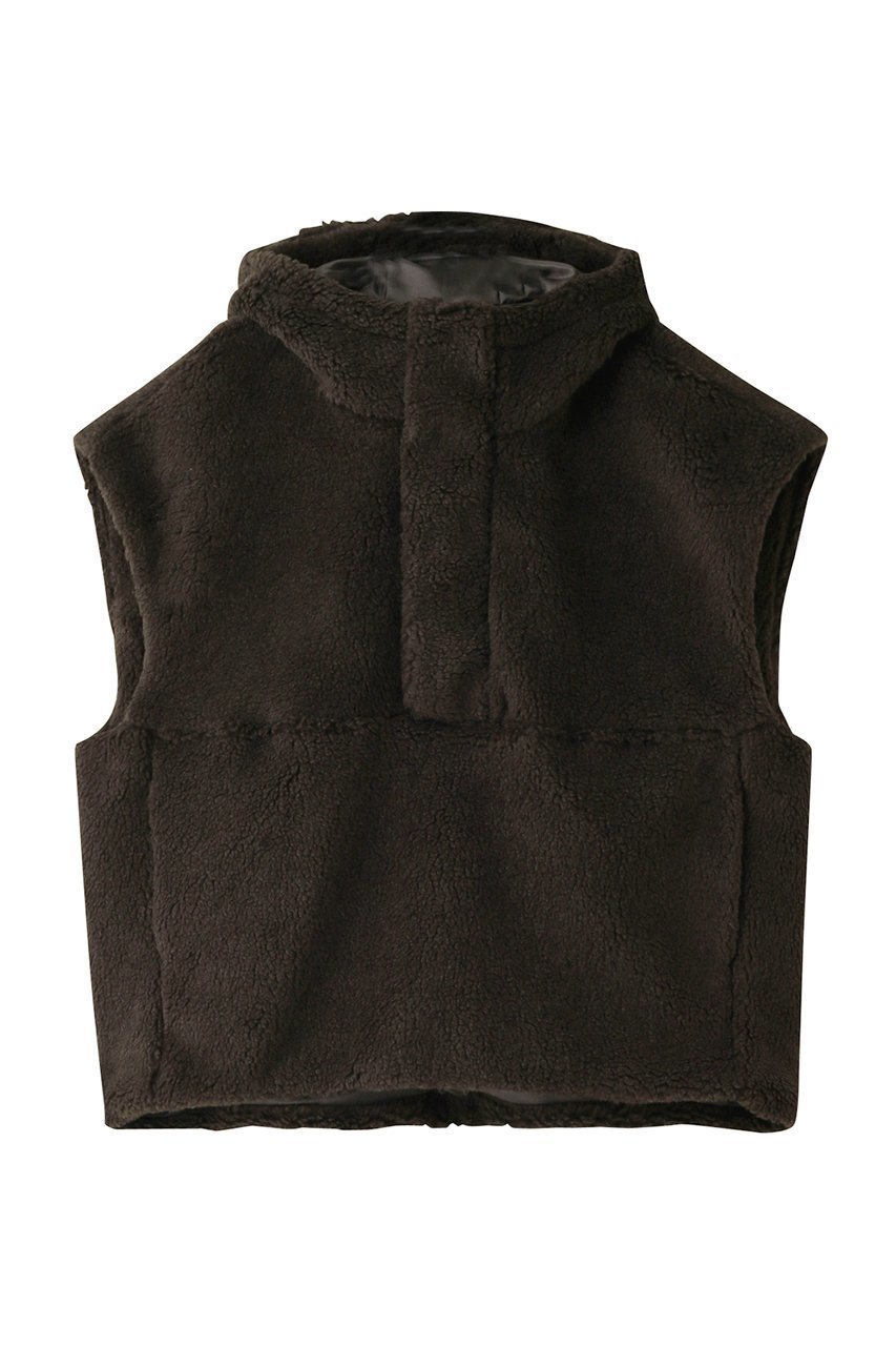 【ミディウミソリッド/MIDIUMISOLID】のboa vest ベスト インテリア・キッズ・メンズ・レディースファッション・服の通販 founy(ファニー) 　ファッション　Fashion　レディースファッション　WOMEN　トップス・カットソー　Tops/Tshirt　ニット　Knit Tops　ベスト/ジレ　Gilets/Vests　プルオーバー　Pullover　ベスト　Vest　モコモコ　Fluffy　冬　Winter　秋　Autumn/Fall　brown|ID: prp329100003756134 ipo3291000000029814327