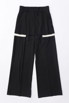 【メゾンスペシャル/MAISON SPECIAL】のBox Pleated Skirt Pants/ボックスプリーツスカートパンツ BLK(ブラック)|ID:prp329100003756163