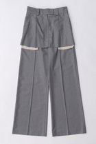 【メゾンスペシャル/MAISON SPECIAL】のBox Pleated Skirt Pants/ボックスプリーツスカートパンツ GRY(グレー)|ID:prp329100003756163