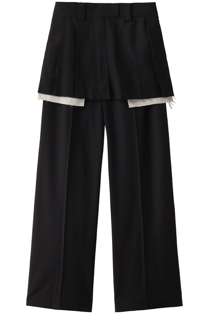 【メゾンスペシャル/MAISON SPECIAL】のBox Pleated Skirt Pants/ボックスプリーツスカートパンツ インテリア・キッズ・メンズ・レディースファッション・服の通販 founy(ファニー) 　ファッション　Fashion　レディースファッション　Fashion for Women　スカート　Skirts　プリーツスカート / 上品フェミニンスタイル　Pleated Skirts　パンツ　Pants & Trousers　ストライプ　Stripe, Striped Pattern　スラックス　Slacks, Dress Pants　スーツ　Suit, Formalwear　プリーツ　Pleats, Pleated　ミニスカート　Mini Skirt, Short Skirt　無地　Plain, Solid Color　ワイド　Wide, Wide Fit　2024年　2024　2024春夏・S/S　Spring/Summer 2024 SS24　エレガント 上品　Elegant　BLK(ブラック)|ID: prp329100003756163 ipo3291000000032820144