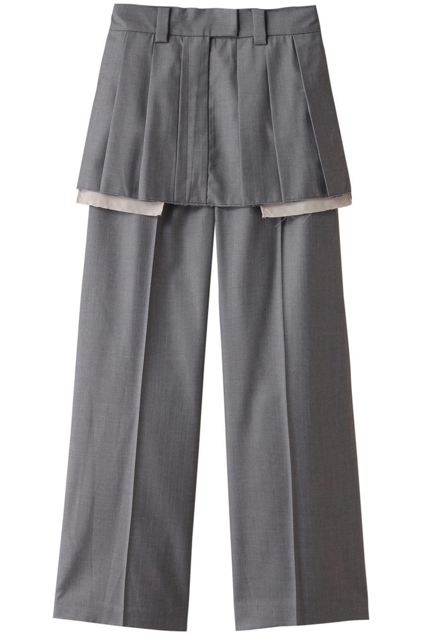 【メゾンスペシャル/MAISON SPECIAL】のBox Pleated Skirt Pants/ボックスプリーツスカートパンツ インテリア・キッズ・メンズ・レディースファッション・服の通販 founy(ファニー) 　ファッション　Fashion　レディースファッション　Fashion for Women　スカート　Skirts　プリーツスカート / 上品フェミニンスタイル　Pleated Skirts　パンツ　Pants & Trousers　ストライプ　Stripe, Striped Pattern　スラックス　Slacks, Dress Pants　スーツ　Suit, Formalwear　プリーツ　Pleats, Pleated　ミニスカート　Mini Skirt, Short Skirt　無地　Plain, Solid Color　ワイド　Wide, Wide Fit　2024年　2024　2024春夏・S/S　Spring/Summer 2024 SS24　エレガント 上品　Elegant　GRY(グレー)|ID: prp329100003756163 ipo3291000000032820145
