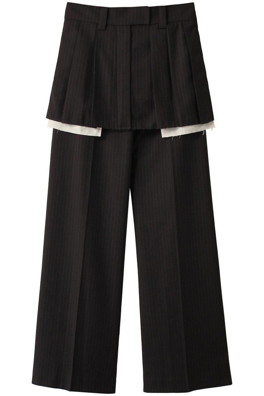 【メゾンスペシャル/MAISON SPECIAL】のBox Pleated Skirt Pants/ボックスプリーツスカートパンツ インテリア・キッズ・メンズ・レディースファッション・服の通販 founy(ファニー) 　ファッション　Fashion　レディースファッション　Fashion for Women　スカート　Skirts　プリーツスカート / 上品フェミニンスタイル　Pleated Skirts　パンツ　Pants & Trousers　ストライプ　Stripe, Striped Pattern　スラックス　Slacks, Dress Pants　スーツ　Suit, Formalwear　プリーツ　Pleats, Pleated　ミニスカート　Mini Skirt, Short Skirt　無地　Plain, Solid Color　ワイド　Wide, Wide Fit　2024年　2024　2024春夏・S/S　Spring/Summer 2024 SS24　エレガント 上品　Elegant　BRN(ブラウン)|ID: prp329100003756163 ipo3291000000032820148