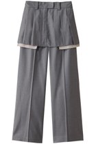 【メゾンスペシャル/MAISON SPECIAL】のBox Pleated Skirt Pants/ボックスプリーツスカートパンツ 人気、トレンドファッション・服の通販 founy(ファニー) ファッション Fashion レディースファッション Fashion for Women スカート Skirts プリーツスカート / 上品フェミニンスタイル Pleated Skirts パンツ Pants & Trousers ストライプ Stripe, Striped Pattern スラックス Slacks, Dress Pants スーツ Suit, Formalwear プリーツ Pleats, Pleated ミニスカート Mini Skirt, Short Skirt 無地 Plain, Solid Color ワイド Wide, Wide Fit 2024年 2024 2024春夏・S/S Spring/Summer 2024 SS24 エレガント 上品 Elegant thumbnail GRY(グレー)|ID: prp329100003756163 ipo3291000000036751259