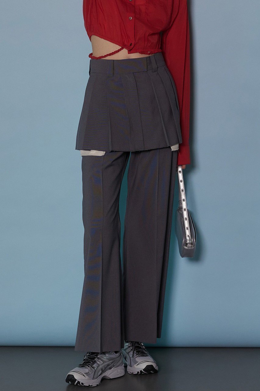 【メゾンスペシャル/MAISON SPECIAL】のBox Pleated Skirt Pants/ボックスプリーツスカートパンツ 人気、トレンドファッション・服の通販 founy(ファニー) ファッション Fashion レディースファッション Fashion for Women スカート Skirts プリーツスカート / 上品フェミニンスタイル Pleated Skirts パンツ Pants & Trousers ストライプ Stripe, Striped Pattern スラックス Slacks, Dress Pants スーツ Suit, Formalwear プリーツ Pleats, Pleated ミニスカート Mini Skirt, Short Skirt 無地 Plain, Solid Color ワイド Wide, Wide Fit 2024年 2024 2024春夏・S/S Spring/Summer 2024 SS24 エレガント 上品 Elegant other-7|ID: prp329100003756163 ipo3291000000036846908