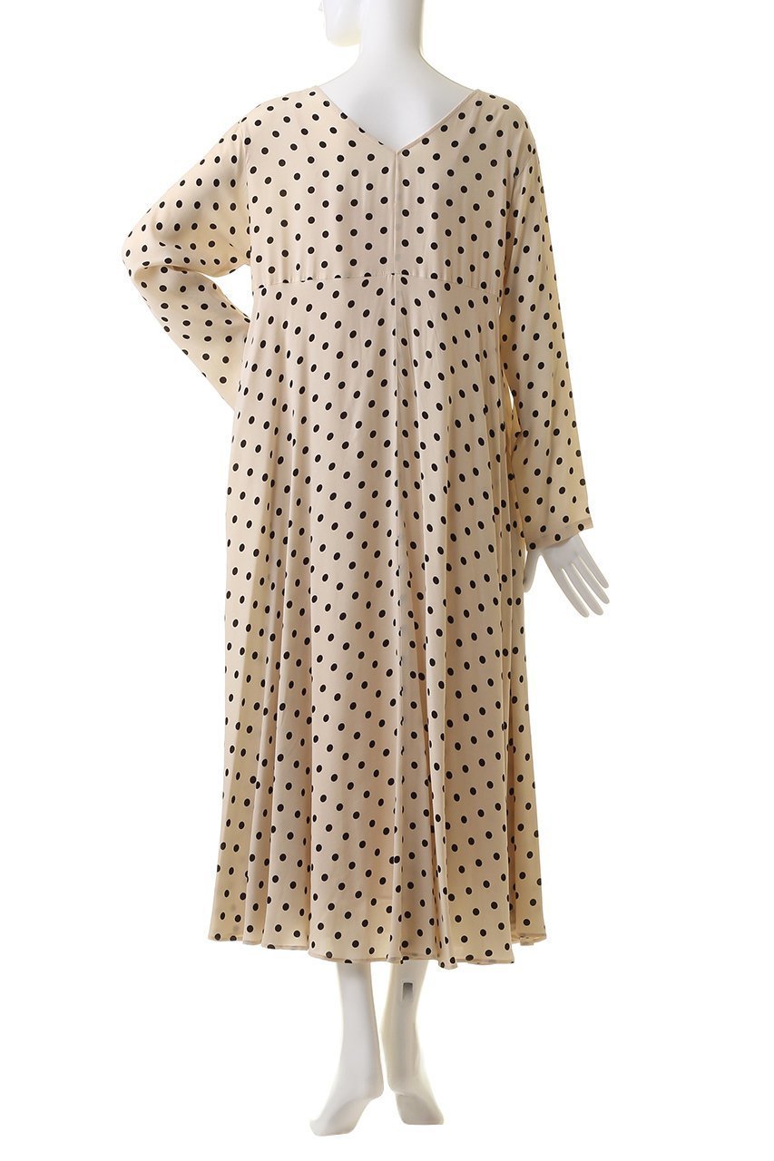 【ハウス オブ ロータス/HOUSE OF LOTUS】のキュプラレーヨンドットワンピース 人気、トレンドファッション・服の通販 founy(ファニー) 　ファッション　Fashion　レディースファッション　Fashion for Women　ワンピース　Dresses　チュニック　Tunic Tops & Dresses　キュプラ　Cupro, Eco Fabric　ギャザー　Gathered, Ruffled　チュニック　Tunic, Long Top　ドット　Polka Dot, Dot Pattern　プリント　Print, Printed Pattern　other-4|ID: prp329100003757501 ipo3291000000032894685