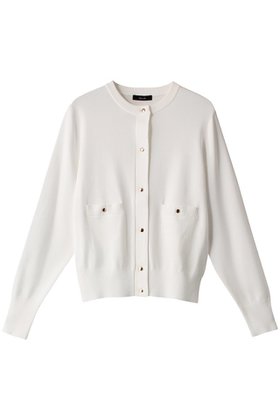 【アルアバイル/allureville】のポケットクルーカーディガン A 人気、トレンドファッション・服の通販 founy(ファニー) ファッション Fashion レディースファッション Fashion for Women トップス・カットソー Cut & Sew Tops ニット Knit Tops & Sweaters カーディガン・羽織り Layered Style Cardigans カーディガン Cardigan, Knitwear コンパクト Compact, Small Size バランス Balance, Style Balance ポケット Pocket, Pocket Detail メタル Metal, Metal Parts |ID:prp329100003757504