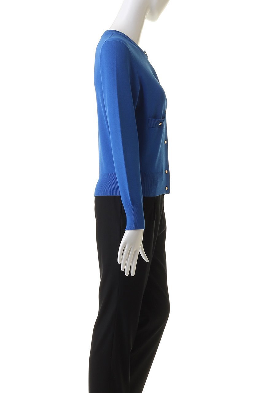 【アルアバイル/allureville】のポケットクルーカーディガン A 人気、トレンドファッション・服の通販 founy(ファニー) 　ファッション　Fashion　レディースファッション　Fashion for Women　トップス・カットソー　Cut & Sew Tops　ニット　Knit Tops & Sweaters　カーディガン・羽織り　Layered Style Cardigans　カーディガン　Cardigan, Knitwear　コンパクト　Compact, Small Size　バランス　Balance, Style Balance　ポケット　Pocket, Pocket Detail　メタル　Metal, Metal Parts　other-3|ID: prp329100003757504 ipo3291000000032949285