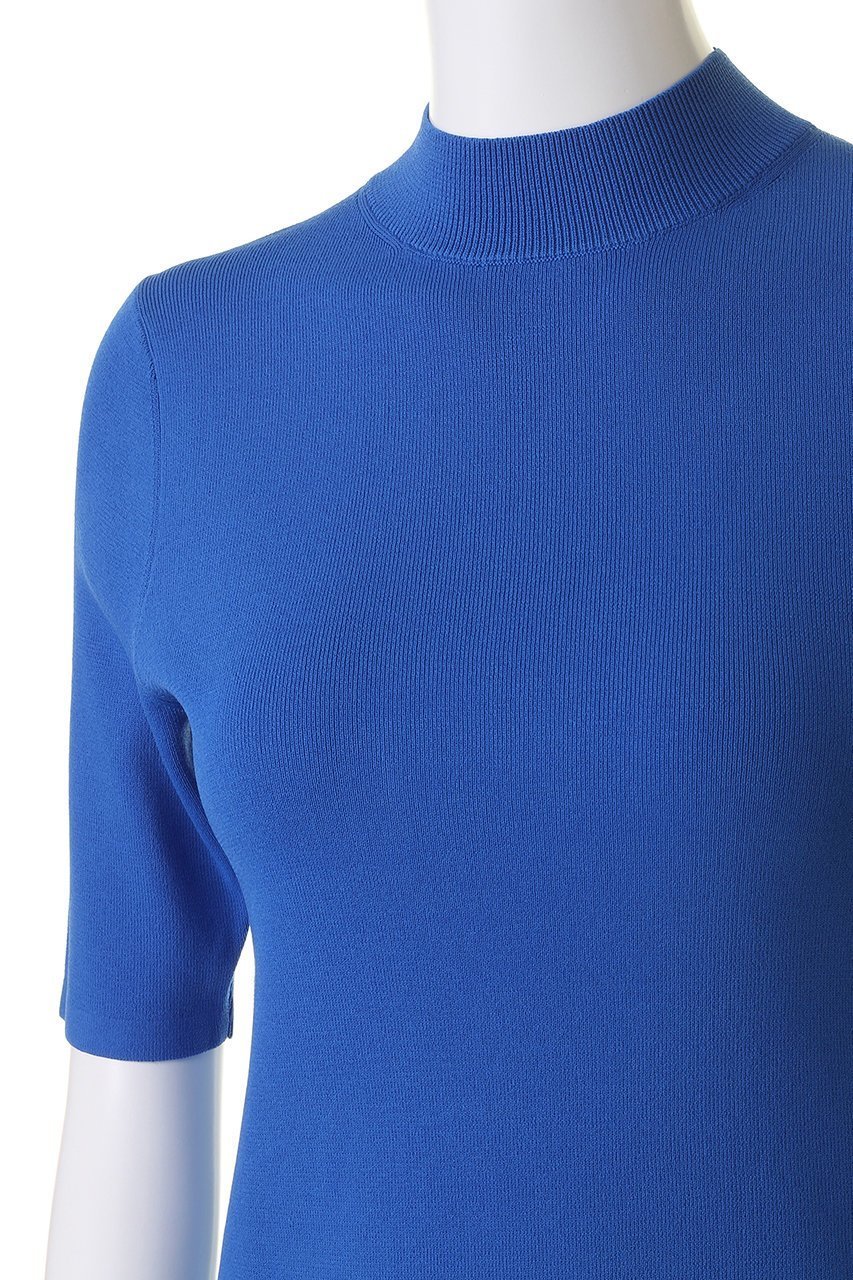 【アルアバイル/allureville】の総針モックNC5分袖プルオーバー A 人気、トレンドファッション・服の通販 founy(ファニー) 　ファッション　Fashion　レディースファッション　Fashion for Women　トップス・カットソー　Cut & Sew Tops　ニット　Knit Tops & Sweaters　カジュアルプルオーバー・ニットトップス　Pullovers & Knit Tops / Casual Pullovers　なめらか　Smooth, Silky Texture　バランス　Balance, Style Balance　ボトム　Bottoms, Lower Wear　モックネック　Mock Neck, Short Turtleneck　ワイド　Wide, Wide Fit　エレガント 上品　Elegant　人気　Popular, Best Seller　other-5|ID: prp329100003757508 ipo3291000000032944984