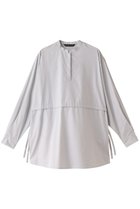 【ミズイロ インド/mizuiro ind】のstand collar side ribbon shirt シャツ l.gray|ID:prp329100003757522