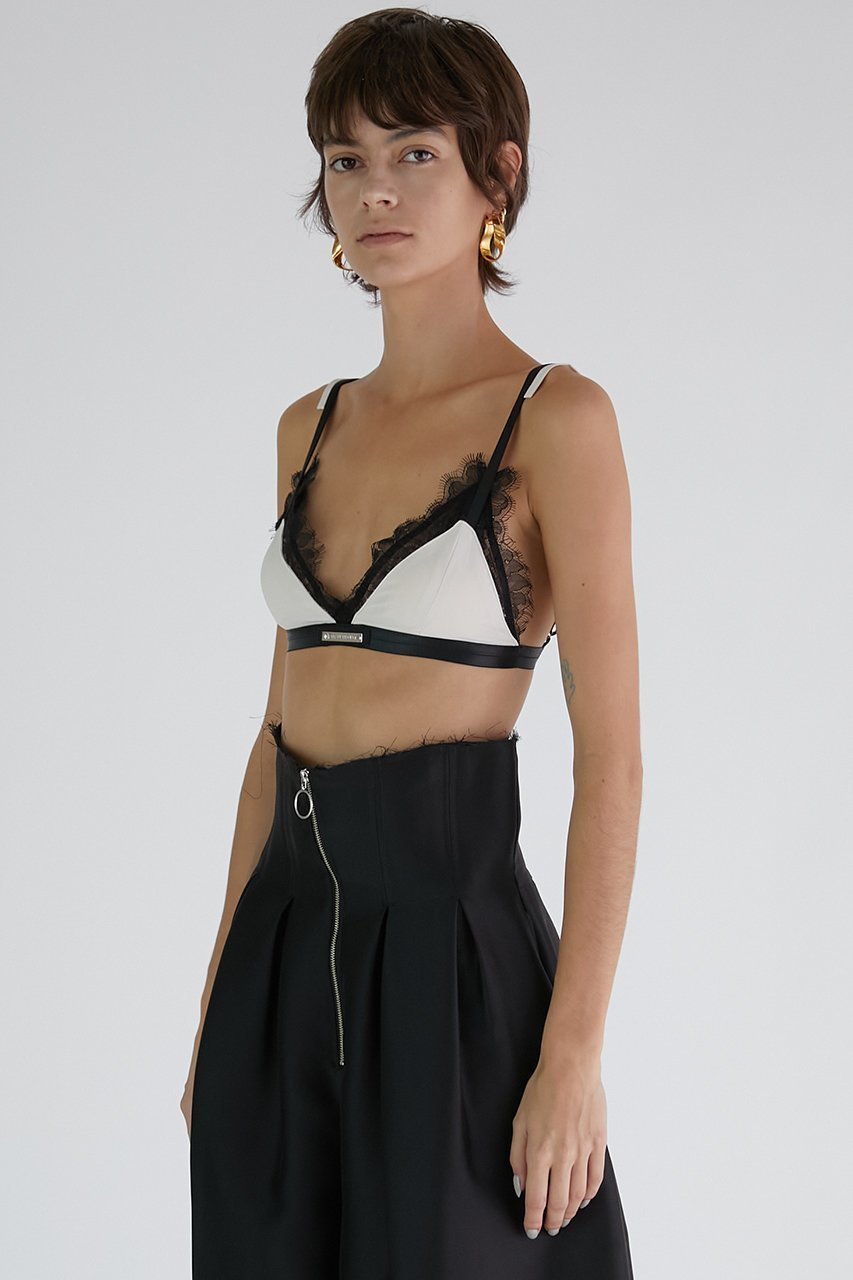 【プランク プロジェクト/PRANK PROJECT】のレーストリムブラ / Lace Trim Bra 人気、トレンドファッション・服の通販 founy(ファニー) 　ファッション　Fashion　レディースファッション　WOMEN　トップス・カットソー　Tops/Tshirt　キャミソール / ノースリーブ　No Sleeves　シャツ/ブラウス　Shirts/Blouses　ロング / Tシャツ　T-Shirts　カットソー　Cut and Sewn　アンダー　Under　インナー　Inner　キャミソール　Camisole　ジャケット　Jacket　タンク　Tank　トライアングル　Triangle　トリミング　Trimming　フロント　Front　ブラジャー　Bra　プレート　Plate　レース　Race　other-7|ID: prp329100003757566 ipo3291000000031387100