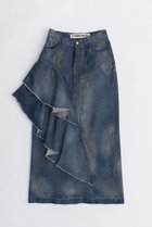 【プランク プロジェクト/PRANK PROJECT】のアシンメトリービッグラッフルスカート / Asymmetry Big Ruffled Skirt BLU(ブルー)|ID:prp329100003757577