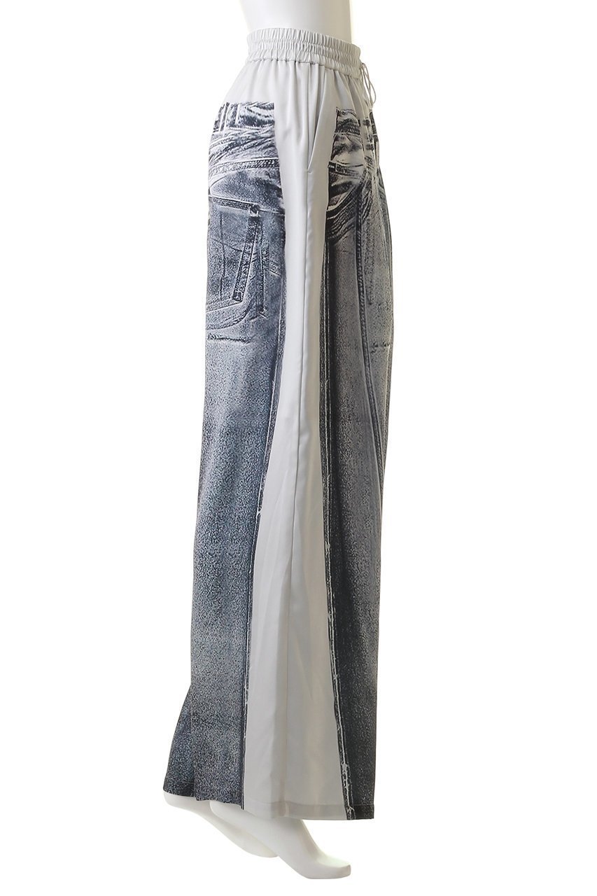 【プランク プロジェクト/PRANK PROJECT】のデニムプリントイージーパンツ / Denim Printed Easy Pants 人気、トレンドファッション・服の通販 founy(ファニー) ファッション Fashion レディースファッション Fashion for Women パンツ Pants & Trousers おすすめ Recommended / Our Picks サテン Satin, Glossy Fabric セットアップ Set-Up, Coordinated Outfit デニム Denim, Jeans Material プリント Print, Printed Pattern リアル Real, Realistic 春 Spring other-3|ID: prp329100003757582 ipo3291000000035975211