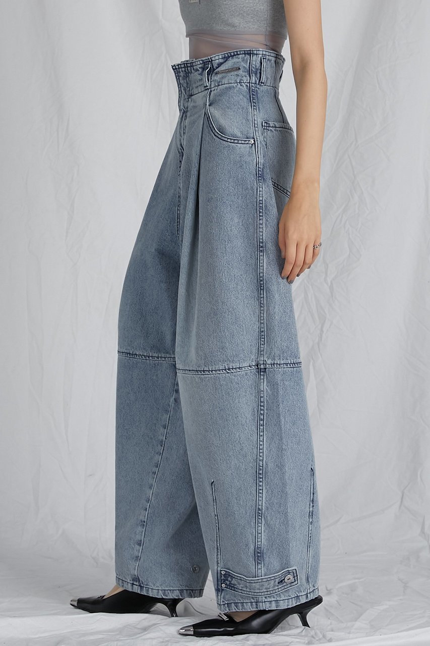 【プランク プロジェクト/PRANK PROJECT】のハイウエストバナナデニムパンツ / High Waist Banana Denim Pants 人気、トレンドファッション・服の通販 founy(ファニー) 　ファッション　Fashion　レディースファッション　WOMEN　パンツ　Pants　デニムパンツ　Denim Pants　おすすめ　Recommend　コクーン　Cocoon　ショート　Short　デニム　Denim　バランス　Balance　ブリーチ　Bleach　ヴィンテージ　Vintage　other-8|ID: prp329100003757586 ipo3291000000031387235