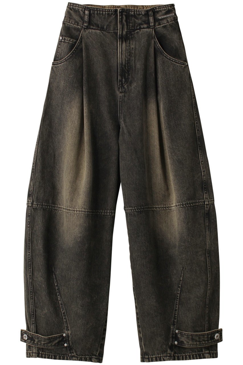 【プランク プロジェクト/PRANK PROJECT】のハイウエストバナナデニムパンツ / High Waist Banana Denim Pants インテリア・キッズ・メンズ・レディースファッション・服の通販 founy(ファニー) 　ファッション　Fashion　レディースファッション　Fashion for Women　パンツ　Pants & Trousers　デニムパンツ・ジーンズ・美脚デニム　Denim Jeans & Pants　おすすめ　Recommended / Our Picks　コクーン　Cocoon, Cocoon Silhouette　ショート　Short, Short Length　デニム　Denim, Jeans Material　バランス　Balance, Style Balance　ブリーチ　Bleach, Washed Finish　ヴィンテージ　Vintage Style　BLK(ブラック)|ID: prp329100003757586 ipo3291000000036640949