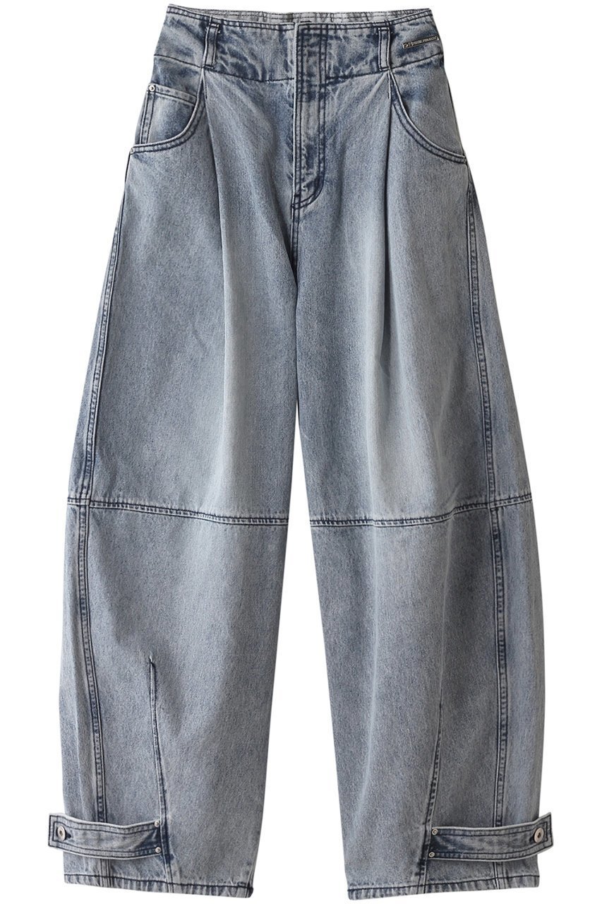 【プランク プロジェクト/PRANK PROJECT】のハイウエストバナナデニムパンツ / High Waist Banana Denim Pants インテリア・キッズ・メンズ・レディースファッション・服の通販 founy(ファニー) 　ファッション　Fashion　レディースファッション　Fashion for Women　パンツ　Pants & Trousers　デニムパンツ・ジーンズ・美脚デニム　Denim Jeans & Pants　おすすめ　Recommended / Our Picks　コクーン　Cocoon, Cocoon Silhouette　ショート　Short, Short Length　デニム　Denim, Jeans Material　バランス　Balance, Style Balance　ブリーチ　Bleach, Washed Finish　ヴィンテージ　Vintage Style　BLU(ブルー)|ID: prp329100003757586 ipo3291000000036640950