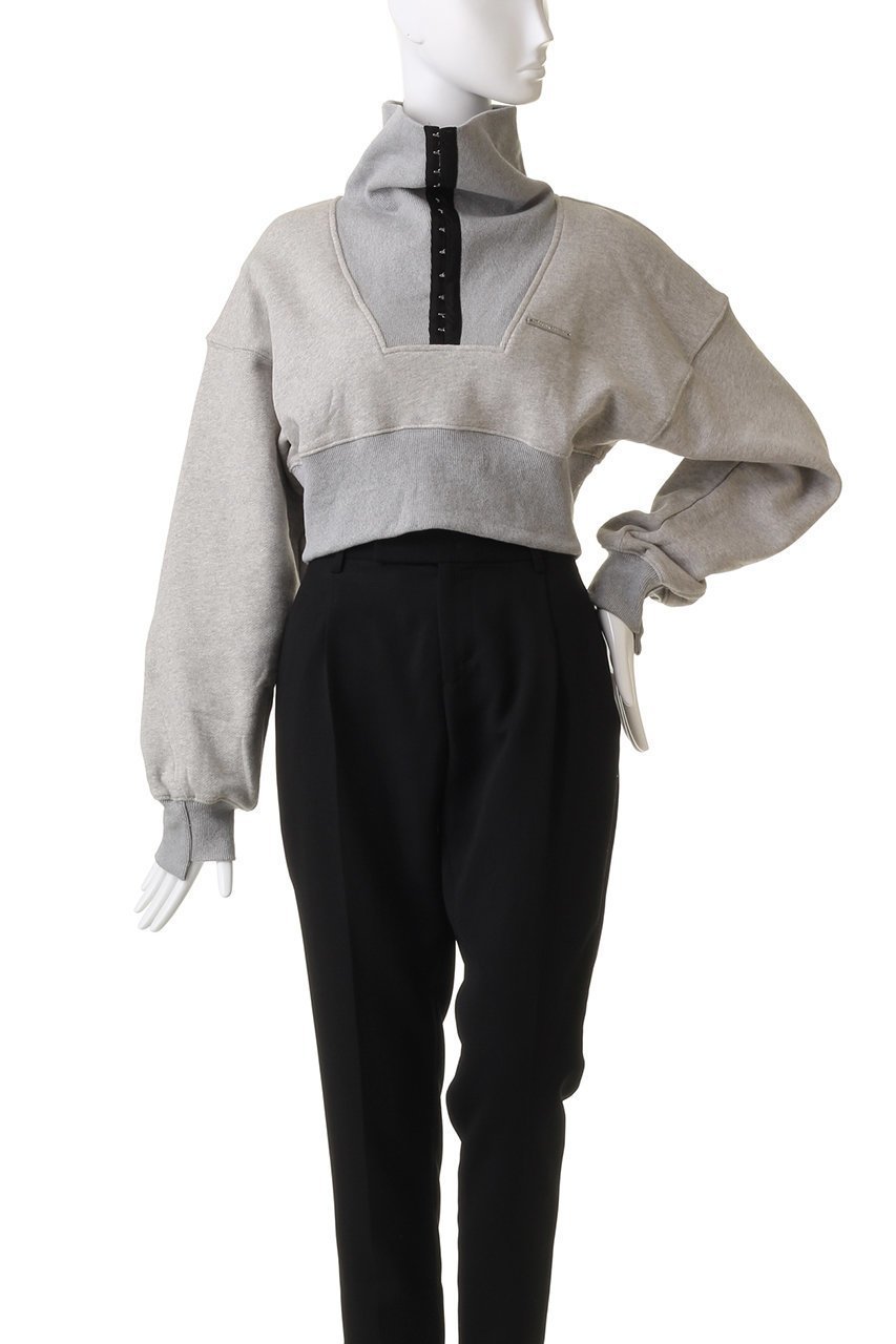 【プランク プロジェクト/PRANK PROJECT】のフックアイカラークロップドスウェット / Hook Eye Collar Cropped Sweatshirt 人気、トレンドファッション・服の通販 founy(ファニー) 　ファッション　Fashion　レディースファッション　WOMEN　トップス・カットソー　Tops/Tshirt　シャツ/ブラウス　Shirts/Blouses　パーカ　Sweats　ロング / Tシャツ　T-Shirts　スウェット　Sweat　カットソー　Cut and Sewn　おすすめ　Recommend　フロント　Front　ボトム　Bottom　other-6|ID: prp329100003757592 ipo3291000000031371293