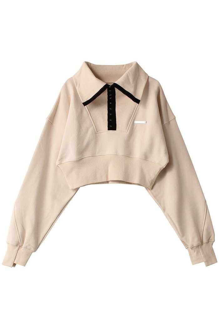 【プランク プロジェクト/PRANK PROJECT】のフックアイカラークロップドスウェット / Hook Eye Collar Cropped Sweatshirt インテリア・キッズ・メンズ・レディースファッション・服の通販 founy(ファニー) https://founy.com/ ファッション Fashion レディースファッション Fashion for Women トップス・カットソー Cut & Sew Tops シャツ・ブラウス・オフィスカジュアル Elegant Blouses & Button-Ups レディースパーカー・カジュアルフーディー Casual Hoodies & Sweatshirts ロングTシャツ・Tシャツ Longline T-Shirts & Tees スウェット・クルーネックトップス Sweatshirts & Crewnecks / Relaxed Fit Sweat Tops カットソー・ベーシックTシャツ Cut-and-Sewn Tops / Stretch Tees & Basics おすすめ Recommended / Our Picks フロント Front, Front Design ボトム Bottoms, Lower Wear |ID: prp329100003757592 ipo3291000000032842032