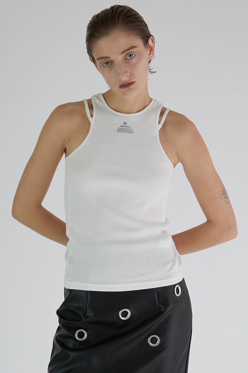【プランク プロジェクト/PRANK PROJECT】のフロントロゴリブタンク / Front Logo Rib Tank Top 人気、トレンドファッション・服の通販 founy(ファニー) 　ファッション　Fashion　レディースファッション　WOMEN　トップス・カットソー　Tops/Tshirt　キャミソール / ノースリーブ　No Sleeves　シャツ/ブラウス　Shirts/Blouses　ロング / Tシャツ　T-Shirts　カットソー　Cut and Sewn　おすすめ　Recommend　ウォッシャブル　Washable　キャミソール　Camisole　タンク　Tank　フロント　Front　プリント　Print　再入荷　Restock/Back In Stock/Re Arrival　other-7|ID: prp329100003757593 ipo3291000000031387262