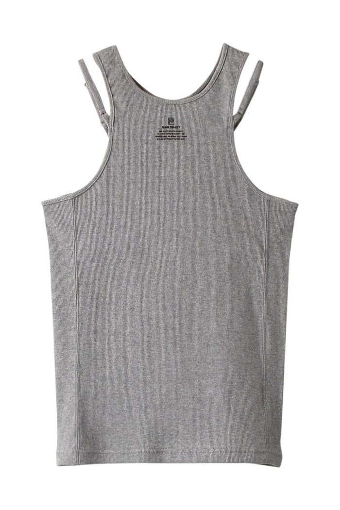 【プランク プロジェクト/PRANK PROJECT】のフロントロゴリブタンク / Front Logo Rib Tank Top インテリア・キッズ・メンズ・レディースファッション・服の通販 founy(ファニー) https://founy.com/ ファッション Fashion レディースファッション Fashion for Women トップス・カットソー Cut & Sew Tops キャミソール&ノースリーブ Camisoles & Sleeveless Tops シャツ・ブラウス・オフィスカジュアル Elegant Blouses & Button-Ups ロングTシャツ・Tシャツ Longline T-Shirts & Tees カットソー・ベーシックTシャツ Cut-and-Sewn Tops / Stretch Tees & Basics おすすめ Recommended / Our Picks ウォッシャブル Machine Washable キャミソール Camisole, Spaghetti Strap Top タンク Tank Top, Sleeveless Top フロント Front, Front Design プリント Print, Printed Pattern |ID: prp329100003757593 ipo3291000000036972765