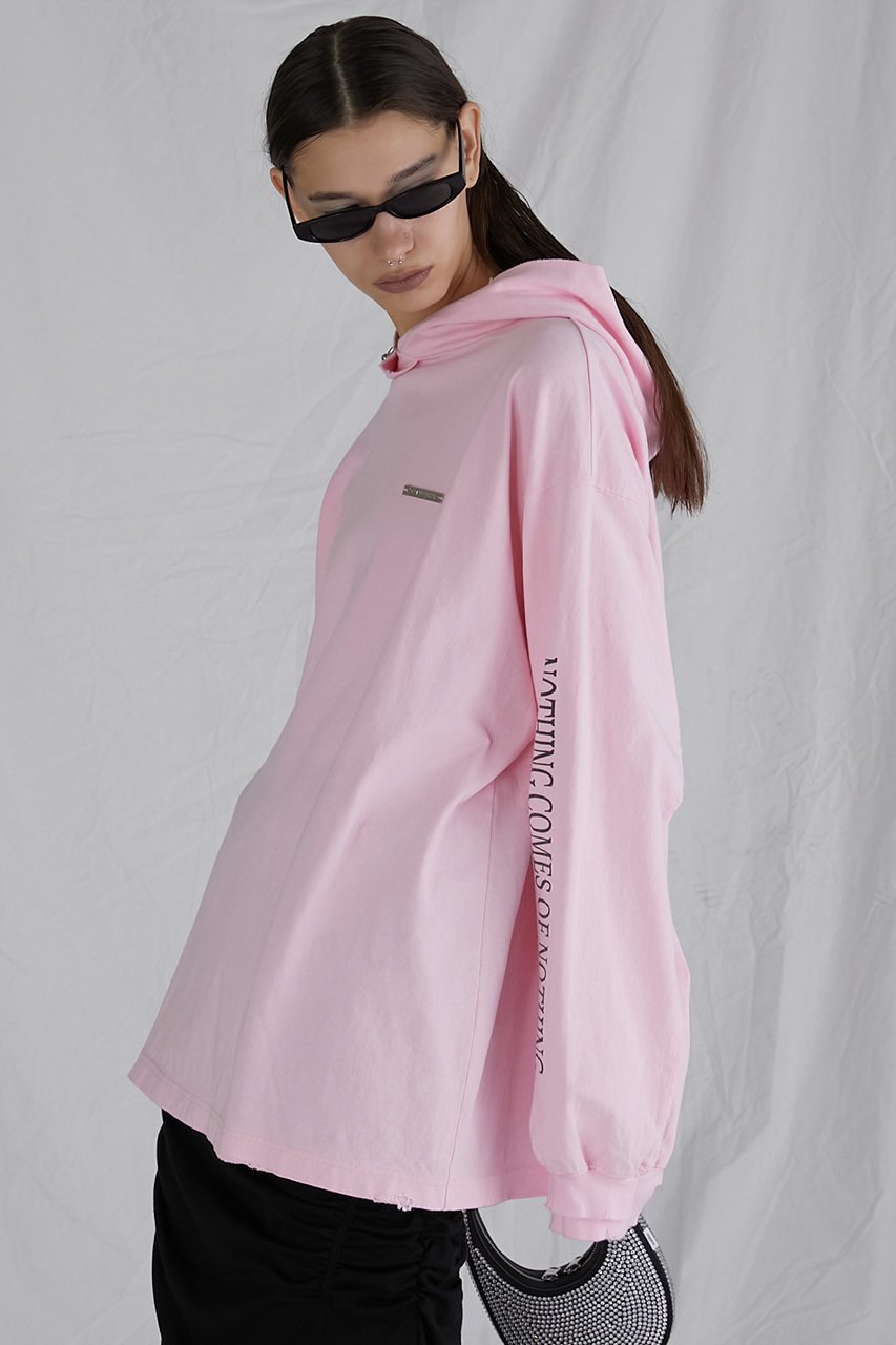 【プランク プロジェクト/PRANK PROJECT】のフード付きロンTEE / Hooded Long Sleeve Tee 人気、トレンドファッション・服の通販 founy(ファニー) 　ファッション　Fashion　レディースファッション　WOMEN　トップス・カットソー　Tops/Tshirt　シャツ/ブラウス　Shirts/Blouses　パーカ　Sweats　ロング / Tシャツ　T-Shirts　スウェット　Sweat　カットソー　Cut and Sewn　おすすめ　Recommend　インナー　Inner　ウォッシャブル　Washable　グラフィック　Graphic　ジャケット　Jacket　other-8|ID: prp329100003757594 ipo3291000000031371213