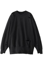 【プランク プロジェクト/PRANK PROJECT】のオーバーサイズダメージスウェット / Oversized Damaged Sweatshirt C.GRY(チャコールグレー)|ID:prp329100003757595