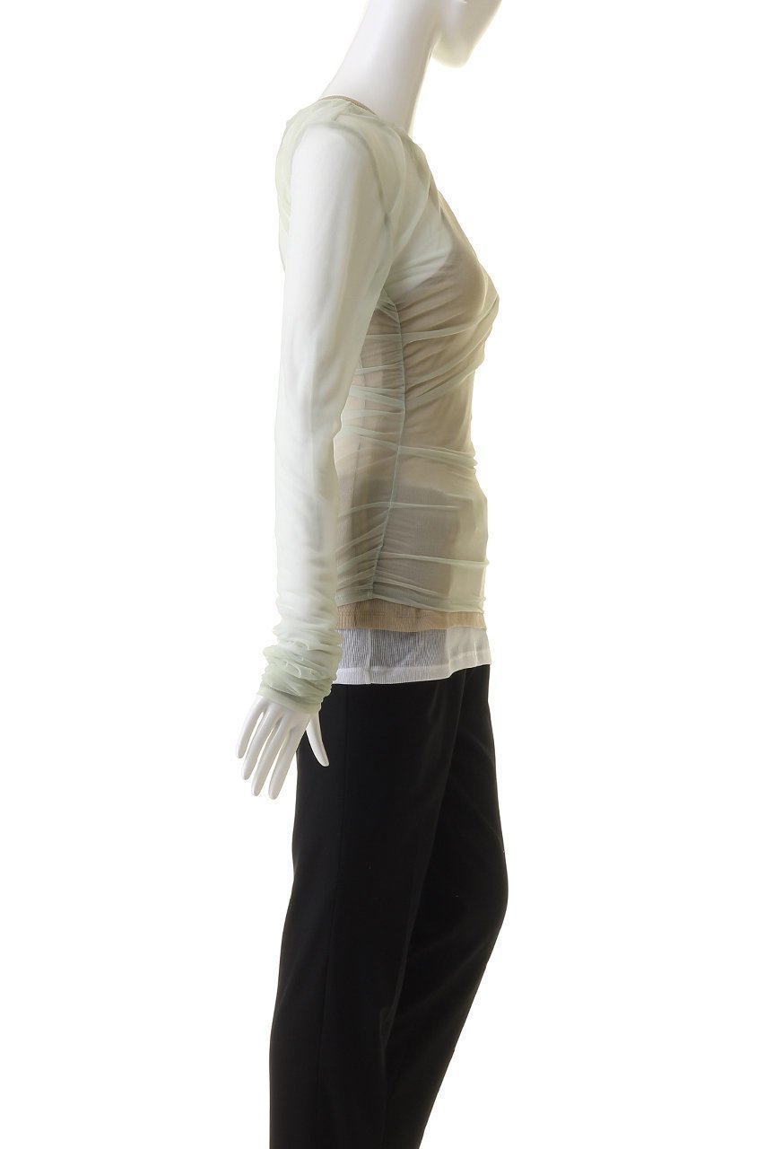【プランク プロジェクト/PRANK PROJECT】のトリプルレイヤードシアートップ / Triple Layered Sheer Top 人気、トレンドファッション・服の通販 founy(ファニー) 　ファッション　Fashion　レディースファッション　Fashion for Women　トップス・カットソー　Cut & Sew Tops　シャツ・ブラウス・オフィスカジュアル　Elegant Blouses & Button-Ups　ロングTシャツ・Tシャツ　Longline T-Shirts & Tees　カットソー・ベーシックTシャツ　Cut-and-Sewn Tops / Stretch Tees & Basics　インナー　Innerwear　ギャザー　Gathered, Ruffled　今季　This Season, Current Season　スリーブ　Sleeve, Long Sleeve / Short Sleeve　タンク　Tank Top, Sleeveless Top　タンブラー　Tumbler, Travel Mug　チュニック　Tunic, Long Top　テレコ　Ribbed, Rib Stitch　トリプル　Triple, Three Layers　長袖　Long Sleeve, Full Sleeve　ロング　Long, Long-Length　おすすめ　Recommended / Our Picks　エレガント 上品　Elegant　other-3|ID: prp329100003757596 ipo3291000000035791810