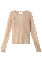 【プランク プロジェクト/PRANK PROJECT】のバックオープンシアートップス / Back Open Sheer Top BGE(ベージュ)|ID: prp329100003757597 ipo3291000000035736229