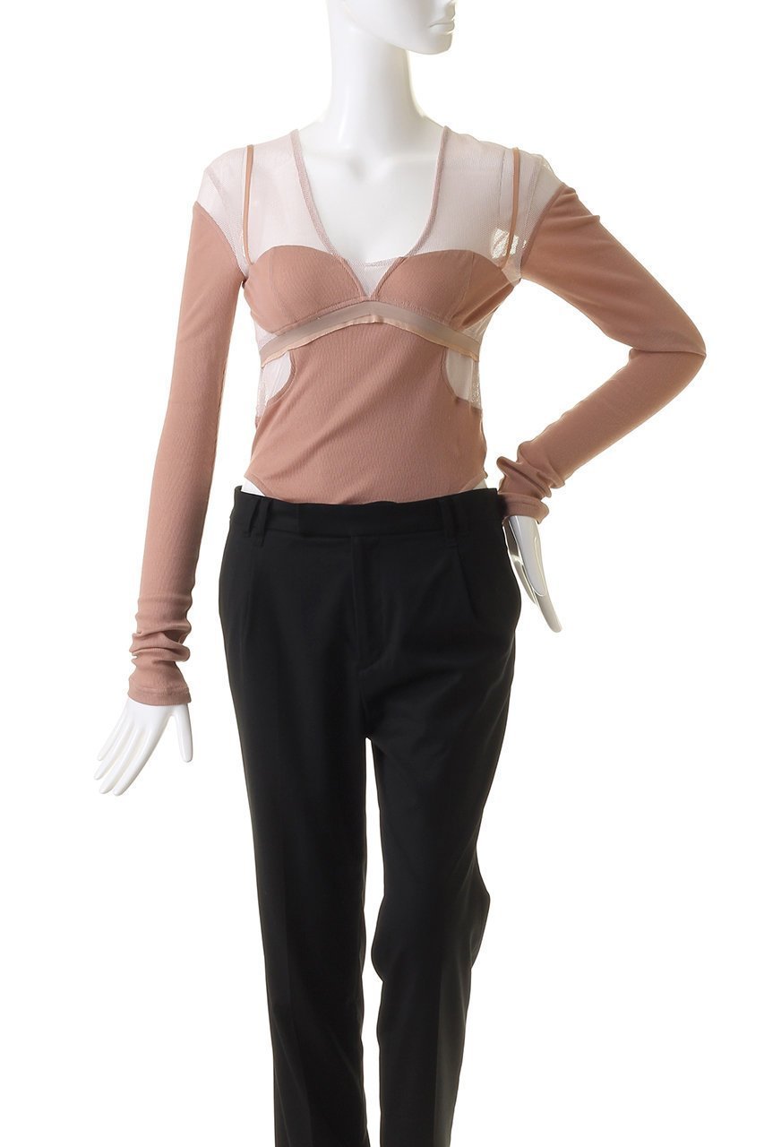 【プランク プロジェクト/PRANK PROJECT】のメッシュテレコトリムボディスーツ / Mesh Teleco Trim Bodysuit 人気、トレンドファッション・服の通販 founy(ファニー) 　ファッション　Fashion　レディースファッション　WOMEN　トップス・カットソー　Tops/Tshirt　キャミソール / ノースリーブ　No Sleeves　シャツ/ブラウス　Shirts/Blouses　ロング / Tシャツ　T-Shirts　カットソー　Cut and Sewn　おすすめ　Recommend　カッティング　Cutting　キャミソール　Camisole　コンビ　Combination　スポーティ　Sporty　スラックス　Slacks　タンク　Tank　テレコ　Tereko　デニム　Denim　メッシュ　Mesh　ランジェリー　Lingerie　other-2|ID: prp329100003757599 ipo3291000000031371215
