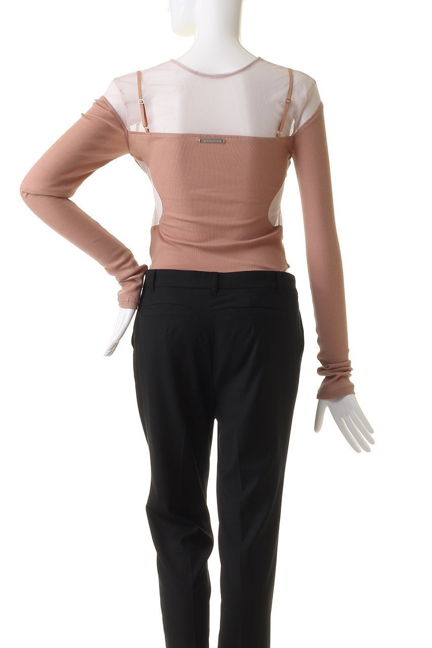 【プランク プロジェクト/PRANK PROJECT】のメッシュテレコトリムボディスーツ / Mesh Teleco Trim Bodysuit 人気、トレンドファッション・服の通販 founy(ファニー) 　ファッション　Fashion　レディースファッション　WOMEN　トップス・カットソー　Tops/Tshirt　キャミソール / ノースリーブ　No Sleeves　シャツ/ブラウス　Shirts/Blouses　ロング / Tシャツ　T-Shirts　カットソー　Cut and Sewn　おすすめ　Recommend　カッティング　Cutting　キャミソール　Camisole　コンビ　Combination　スポーティ　Sporty　スラックス　Slacks　タンク　Tank　テレコ　Tereko　デニム　Denim　メッシュ　Mesh　ランジェリー　Lingerie　other-4|ID: prp329100003757599 ipo3291000000031371219