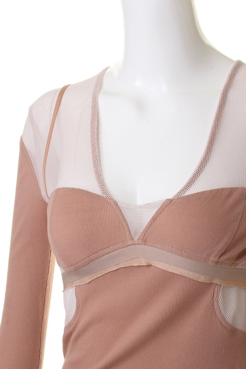 【プランク プロジェクト/PRANK PROJECT】のメッシュテレコトリムボディスーツ / Mesh Teleco Trim Bodysuit 人気、トレンドファッション・服の通販 founy(ファニー) 　ファッション　Fashion　レディースファッション　WOMEN　トップス・カットソー　Tops/Tshirt　キャミソール / ノースリーブ　No Sleeves　シャツ/ブラウス　Shirts/Blouses　ロング / Tシャツ　T-Shirts　カットソー　Cut and Sewn　おすすめ　Recommend　カッティング　Cutting　キャミソール　Camisole　コンビ　Combination　スポーティ　Sporty　スラックス　Slacks　タンク　Tank　テレコ　Tereko　デニム　Denim　メッシュ　Mesh　ランジェリー　Lingerie　other-5|ID: prp329100003757599 ipo3291000000031371221
