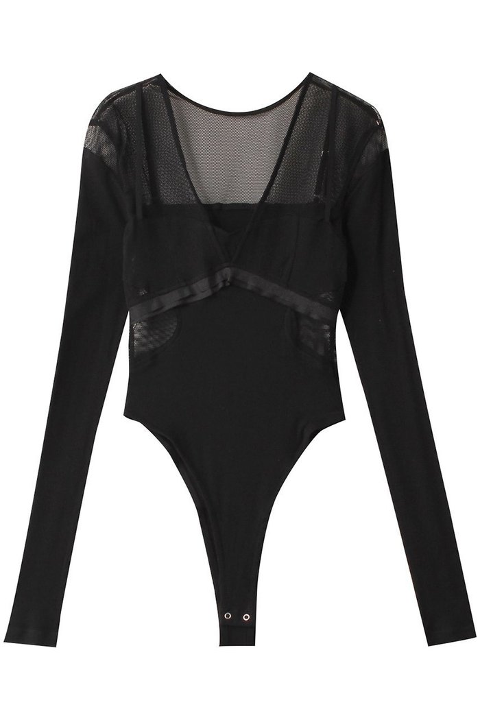 【プランク プロジェクト/PRANK PROJECT】のメッシュテレコトリムボディスーツ / Mesh Teleco Trim Bodysuit インテリア・キッズ・メンズ・レディースファッション・服の通販 founy(ファニー) https://founy.com/ ファッション Fashion レディースファッション Fashion for Women トップス・カットソー Cut & Sew Tops キャミソール&ノースリーブ Camisoles & Sleeveless Tops シャツ・ブラウス・オフィスカジュアル Elegant Blouses & Button-Ups ロングTシャツ・Tシャツ Longline T-Shirts & Tees カットソー・ベーシックTシャツ Cut-and-Sewn Tops / Stretch Tees & Basics おすすめ Recommended / Our Picks カッティング Cutting Detail キャミソール Camisole, Spaghetti Strap Top コンビ Combo, Combination Style スポーティ Sporty, Casual Athletic スラックス Slacks, Dress Pants タンク Tank Top, Sleeveless Top テレコ Ribbed, Rib Stitch デニム Denim, Jeans Material メッシュ Mesh, Net Fabric ランジェリー Lingerie, Intimate Wear |ID: prp329100003757599 ipo3291000000032838520
