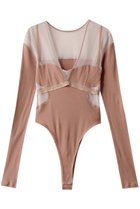 【プランク プロジェクト/PRANK PROJECT】のメッシュテレコトリムボディスーツ / Mesh Teleco Trim Bodysuit P.BGE(ピンクベージュ)|ID: prp329100003757599 ipo3291000000036794607