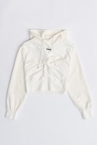 【プランク プロジェクト/PRANK PROJECT】のツイストフーディトップ / Twisted Hoodie Top 人気、トレンドファッション・服の通販 founy(ファニー) ファッション Fashion レディースファッション WOMEN トップス・カットソー Tops/Tshirt シャツ/ブラウス Shirts/Blouses パーカ Sweats ロング / Tシャツ T-Shirts スウェット Sweat カットソー Cut and Sewn クロップド Cropped ストレッチ Stretch バランス Balance フロント Front ボトム Bottom ループ Loop thumbnail WHT(ホワイト)|ID: prp329100003757603 ipo3291000000024750392