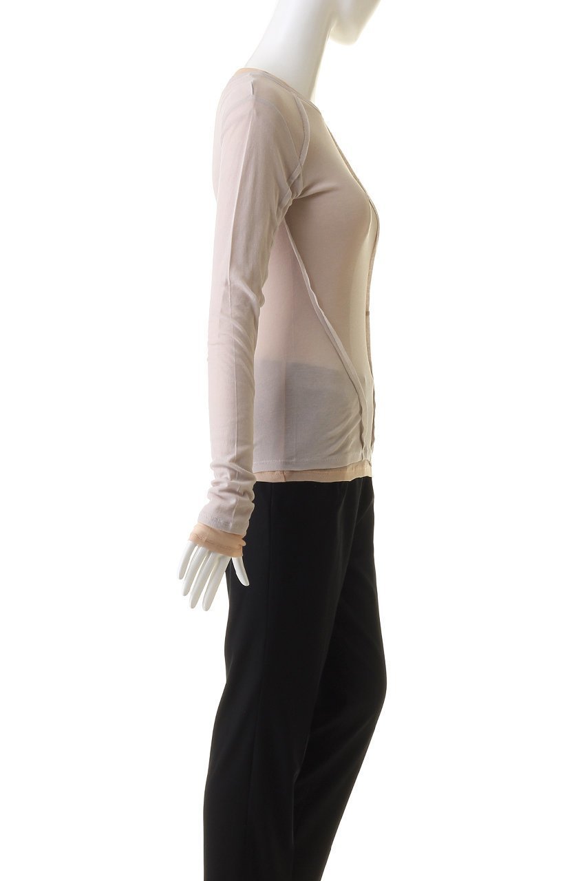 【プランク プロジェクト/PRANK PROJECT】のシアーフライスレイヤードトップ / Sheer Fraise Layered Top 人気、トレンドファッション・服の通販 founy(ファニー) ファッション Fashion レディースファッション Fashion for Women トップス・カットソー Cut & Sew Tops シャツ・ブラウス・オフィスカジュアル Elegant Blouses & Button-Ups ロングTシャツ・Tシャツ Longline T-Shirts & Tees カットソー・ベーシックTシャツ Cut-and-Sewn Tops / Stretch Tees & Basics インナー Innerwear スリーブ Sleeve, Long Sleeve / Short Sleeve リラックス Relax, Relaxed Fit ロング Long, Long-Length other-3|ID: prp329100003757606 ipo3291000000032935760