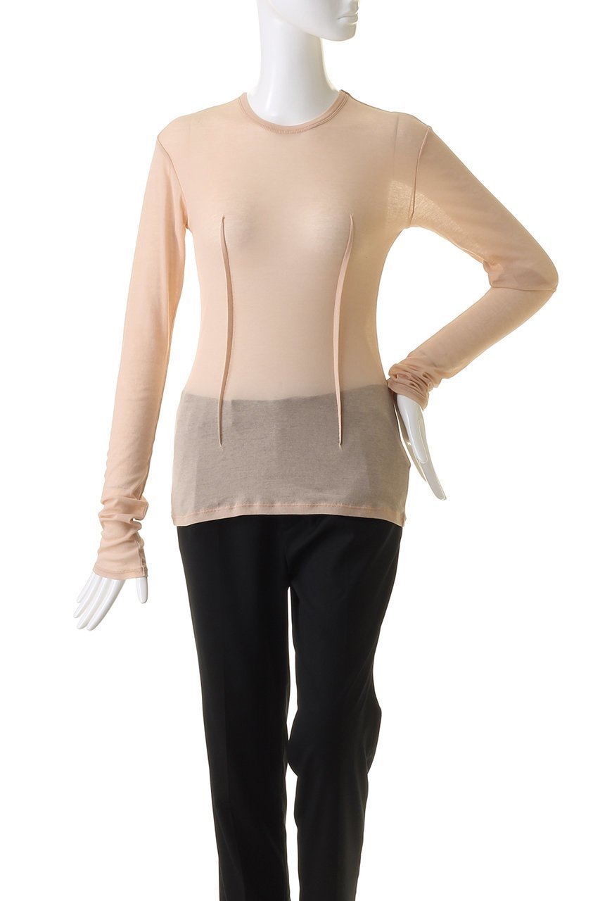 【プランク プロジェクト/PRANK PROJECT】のシアーフライスレイヤードトップ / Sheer Fraise Layered Top 人気、トレンドファッション・服の通販 founy(ファニー) ファッション Fashion レディースファッション Fashion for Women トップス・カットソー Cut & Sew Tops シャツ・ブラウス・オフィスカジュアル Elegant Blouses & Button-Ups ロングTシャツ・Tシャツ Longline T-Shirts & Tees カットソー・ベーシックTシャツ Cut-and-Sewn Tops / Stretch Tees & Basics インナー Innerwear スリーブ Sleeve, Long Sleeve / Short Sleeve リラックス Relax, Relaxed Fit ロング Long, Long-Length other-6|ID: prp329100003757606 ipo3291000000032935782