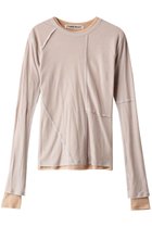 【プランク プロジェクト/PRANK PROJECT】のシアーフライスレイヤードトップ / Sheer Fraise Layered Top 人気、トレンドファッション・服の通販 founy(ファニー) ファッション Fashion レディースファッション Fashion for Women トップス・カットソー Cut & Sew Tops シャツ・ブラウス・オフィスカジュアル Elegant Blouses & Button-Ups ロングTシャツ・Tシャツ Longline T-Shirts & Tees カットソー・ベーシックTシャツ Cut-and-Sewn Tops / Stretch Tees & Basics インナー Innerwear スリーブ Sleeve, Long Sleeve / Short Sleeve リラックス Relax, Relaxed Fit ロング Long, Long-Length thumbnail L.GRY(ライトグレー)|ID: prp329100003757606 ipo3291000000036666705