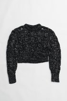 【プランク プロジェクト/PRANK PROJECT】のラメケーブルニットプルオーバー / Lame Cable Knit Pullover BLK(ブラック)|ID:prp329100003757608