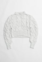 【プランク プロジェクト/PRANK PROJECT】のラメケーブルニットプルオーバー / Lame Cable Knit Pullover WHT(ホワイト)|ID:prp329100003757608