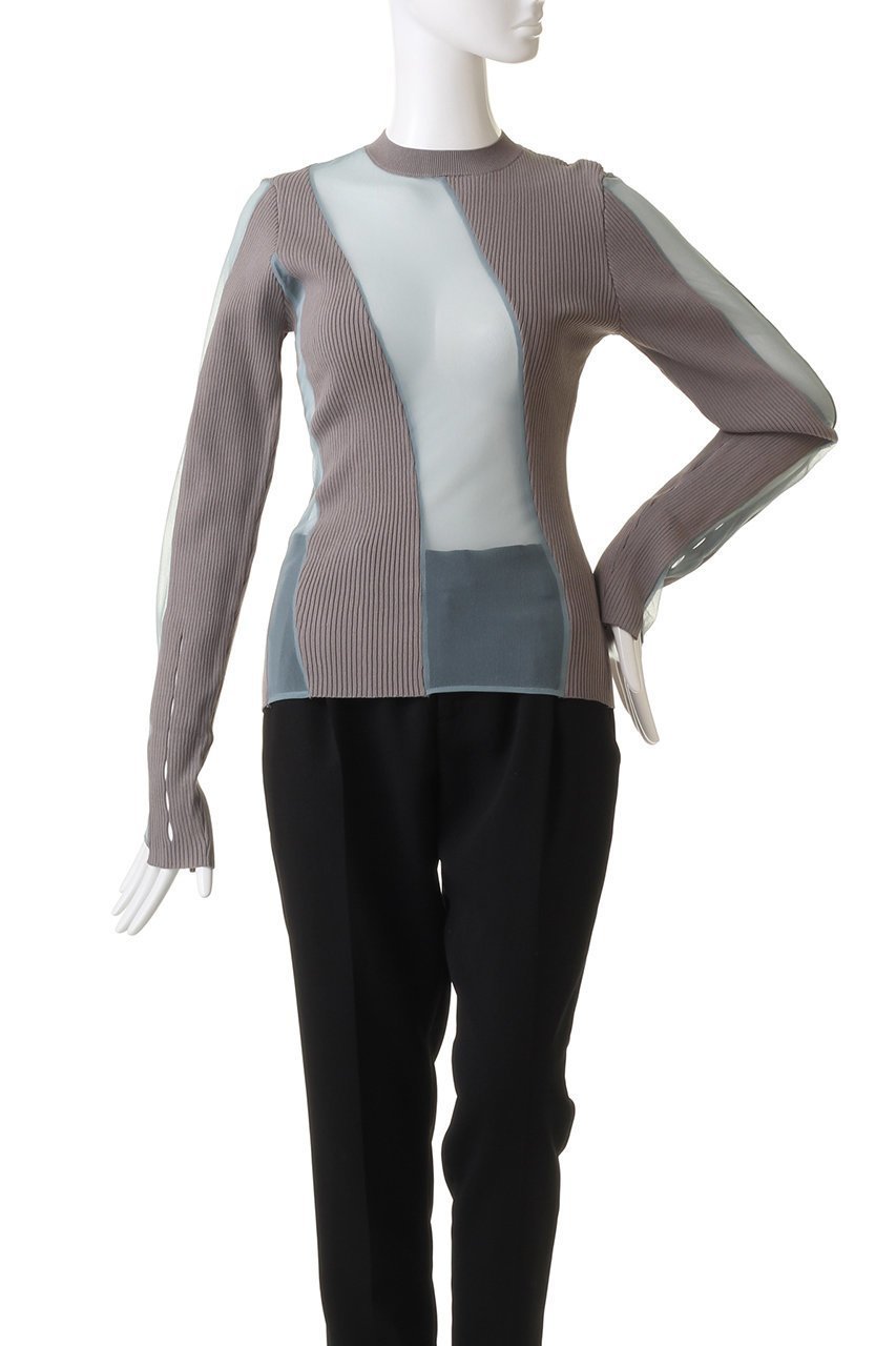 【プランク プロジェクト/PRANK PROJECT】のシアードッキングリブニット / Sheer Docking Rib Knit 人気、トレンドファッション・服の通販 founy(ファニー) 　ファッション　Fashion　レディースファッション　Fashion for Women　トップス・カットソー　Cut & Sew Tops　ニット　Knit Tops & Sweaters　カジュアルプルオーバー・ニットトップス　Pullovers & Knit Tops / Casual Pullovers　キャミ　Camisole, Cami Top　シアー　Sheer, See-Through　ビスチェ　Bustier, Corset Top　other-2|ID: prp329100003757609 ipo3291000000036884180