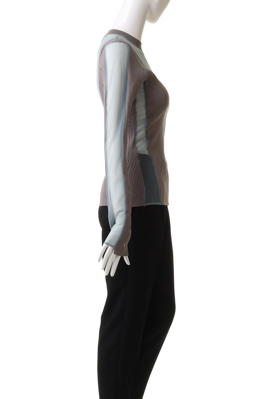 【プランク プロジェクト/PRANK PROJECT】のシアードッキングリブニット / Sheer Docking Rib Knit 人気、トレンドファッション・服の通販 founy(ファニー) 　ファッション　Fashion　レディースファッション　Fashion for Women　トップス・カットソー　Cut & Sew Tops　ニット　Knit Tops & Sweaters　カジュアルプルオーバー・ニットトップス　Pullovers & Knit Tops / Casual Pullovers　キャミ　Camisole, Cami Top　シアー　Sheer, See-Through　ビスチェ　Bustier, Corset Top　other-3|ID: prp329100003757609 ipo3291000000036884182