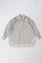 【プランク プロジェクト/PRANK PROJECT】のシアーストライプシャツ / Sheer Stripe Shirt WHT(ホワイト)|ID:prp329100003757610