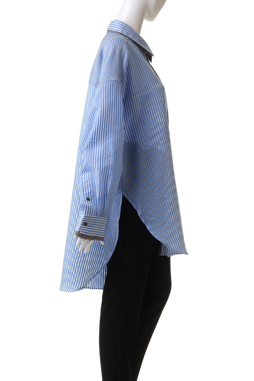 【プランク プロジェクト/PRANK PROJECT】のシアーストライプシャツ / Sheer Stripe Shirt 人気、トレンドファッション・服の通販 founy(ファニー) 　ファッション　Fashion　レディースファッション　Fashion for Women　トップス・カットソー　Cut & Sew Tops　シャツ・ブラウス・オフィスカジュアル　Elegant Blouses & Button-Ups　おすすめ　Recommended / Our Picks　シアー　Sheer, See-Through　ストライプ　Stripe, Striped Pattern　スリーブ　Sleeve, Long Sleeve / Short Sleeve　チュニック　Tunic, Long Top　ビスチェ　Bustier, Corset Top　ロング　Long, Long-Length　other-3|ID: prp329100003757610 ipo3291000000032920450