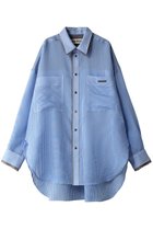 【プランク プロジェクト/PRANK PROJECT】のシアーストライプシャツ / Sheer Stripe Shirt BLU(ブルー)|ID: prp329100003757610 ipo3291000000036402036
