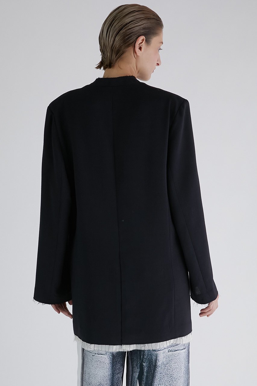 【プランク プロジェクト/PRANK PROJECT】のスーチングカットオフチュニック / Suiting Cut-off Tunic 人気、トレンドファッション・服の通販 founy(ファニー) 　ファッション　Fashion　レディースファッション　WOMEN　ワンピース　Dress　チュニック　Tunic　おすすめ　Recommend　ジャケット　Jacket　ソックス　Socks　タイツ　Tights　チュニック　Tunic　ハンド　Hand　モダン　Modern　モチーフ　Motif　レース　Race　other-4|ID: prp329100003757617 ipo3291000000031387340