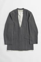 【プランク プロジェクト/PRANK PROJECT】のスーチングカットオフチュニック / Suiting Cut-off Tunic GRY(グレー)|ID: prp329100003757617 ipo3291000000032899917