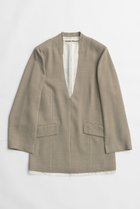 【プランク プロジェクト/PRANK PROJECT】のスーチングカットオフチュニック / Suiting Cut-off Tunic BGE(ベージュ)|ID: prp329100003757617 ipo3291000000036758053