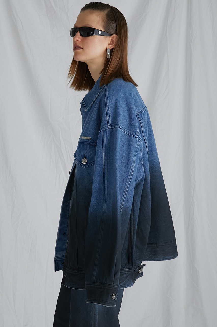 【プランク プロジェクト/PRANK PROJECT】のビックコンシャスデニムジャケット / Big Conscious Denim Jacket 人気、トレンドファッション・服の通販 founy(ファニー) 　ファッション　Fashion　レディースファッション　WOMEN　アウター　Coat Outerwear　ジャケット　Jackets　デニムジャケット　Denim Jackets　おすすめ　Recommend　インナー　Inner　グラデーション　Gradation　コンパクト　Compact　ジャケット　Jacket　デニム　Denim　トレンド　Trend　バランス　Balance　ワーク　Work　other-8|ID: prp329100003757618 ipo3291000000031387360