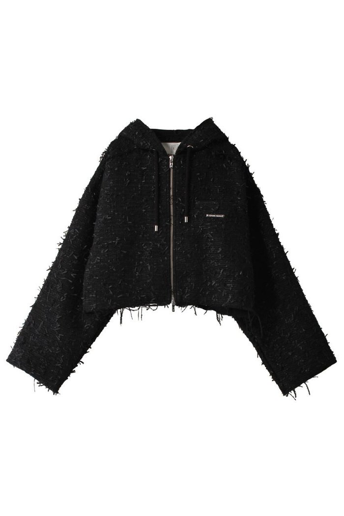 【プランク プロジェクト/PRANK PROJECT】のツイードカットオフショートパーカー / Tweed Cut-Off Short Hoodie インテリア・キッズ・メンズ・レディースファッション・服の通販 founy(ファニー) https://founy.com/ ファッション Fashion レディースファッション Fashion for Women アウター Coat / Outerwear Collection レディースジャケット・軽アウター Jackets ブルゾンジャケット・スポーティアウター Blouson Jackets サマー Summer, Summer Style ショート Short, Short Length ジャケット Jacket, Outerwear ツイード Twill, Twill Weave パーカー Hoodie, Parka ブルゾン Blouson, Bomber Jacket エレガント 上品 Elegant |ID: prp329100003757622 ipo3291000000036759078