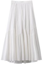 【アルアバイル/allureville】のバイヤス切替ギャザースカート 人気、トレンドファッション・服の通販 founy(ファニー) ファッション Fashion レディースファッション Fashion for Women スカート Skirts ロングスカート Long Skirts / Maxi & Midi Skirts エレガント 上品 Elegant ギャザー Gathered, Ruffled スニーカー Sneakers, Trainers ティアード Tiered, Tiered Style バイアス Bias, Diagonal Cut ロング Long, Long-Length 切替 Switching, Contrast Panel thumbnail ホワイト|ID: prp329100003760229 ipo3291000000032929126